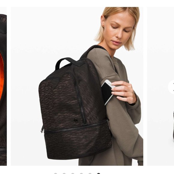 NWT Aqueous Ikat Jacquard Highlander lululemon City Adventurer Backpack *17L main image 7